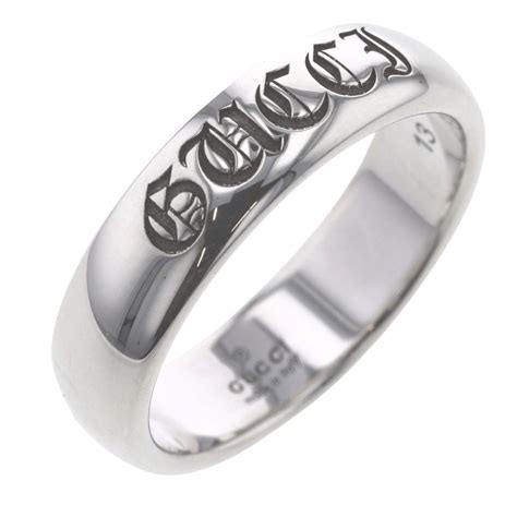 Gucci Sterling Silver Soave Amore Ring on SALE 